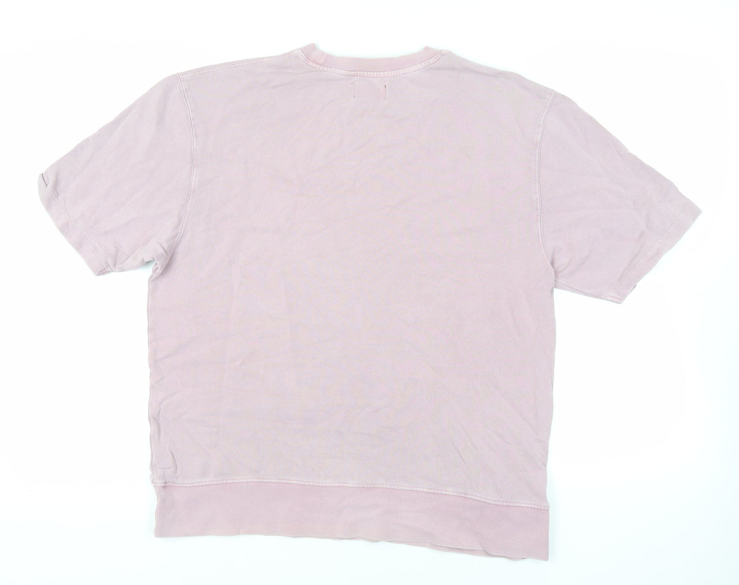 Topman Mens Pink Cotton Pullover Sweatshirt Size M