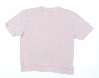 Topman Mens Pink Cotton Pullover Sweatshirt Size M