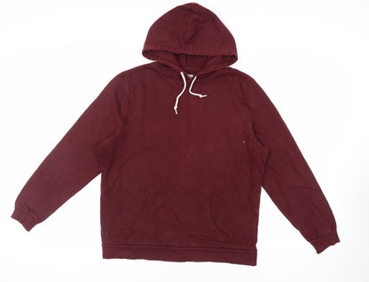 Mens UK Size L ASOS Red Pullover Hoodie