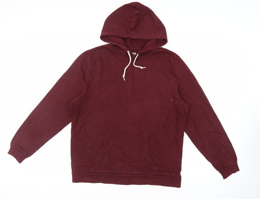 Mens UK Size L ASOS Red Pullover Hoodie