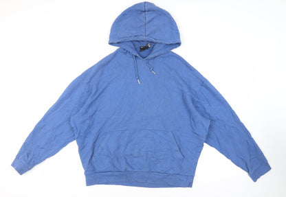 Mens UK Size L ASOS Blue Pullover Hoodie