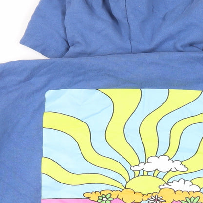 Mens UK Size L ASOS Blue Pullover Hoodie