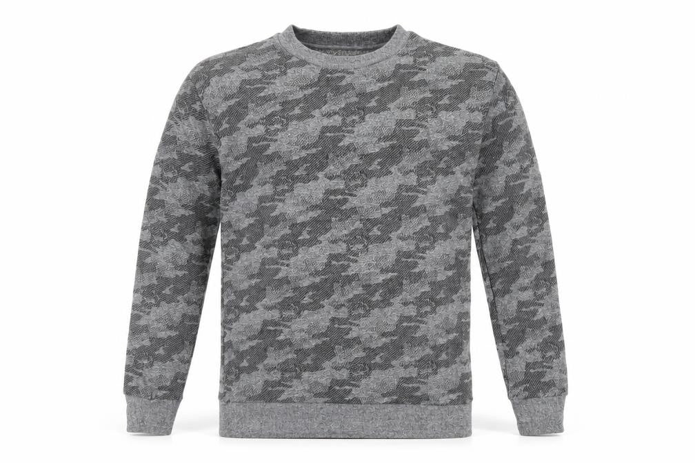 Marks & Spencer Boys Grey Camouflage Cotton Pullover Sweatshirt Size 13-14 Years Pullover