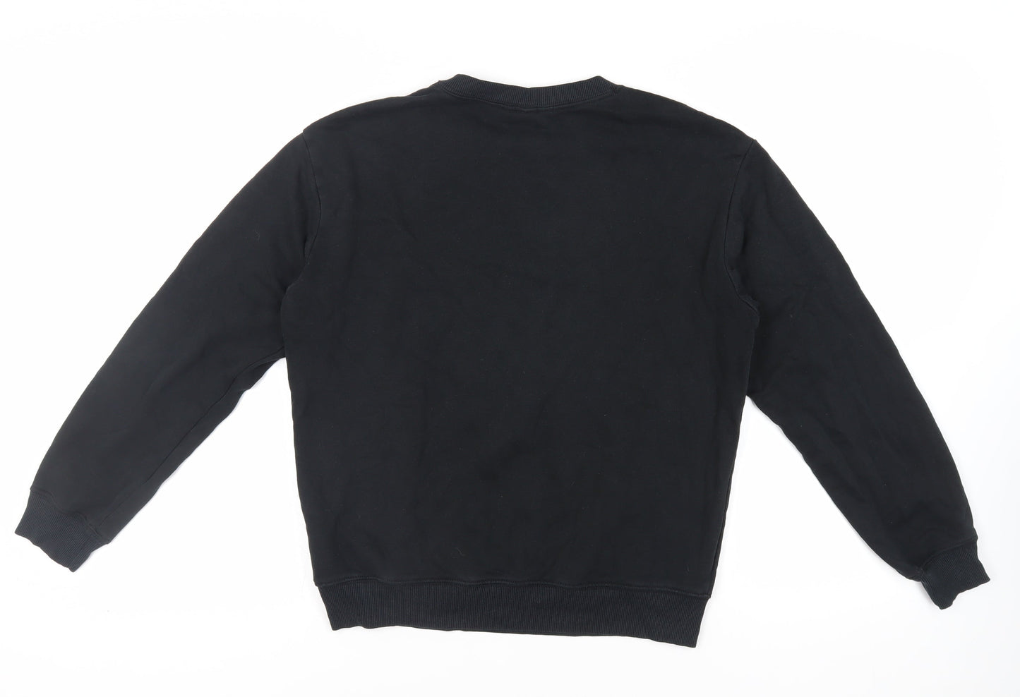 H&M Womens Black Cotton Pullover Sweatshirt Size S Pullover