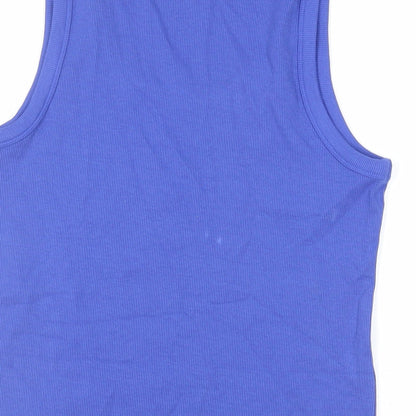 Womens UK Size 16 Marks and Spencer Blue Basic Tank