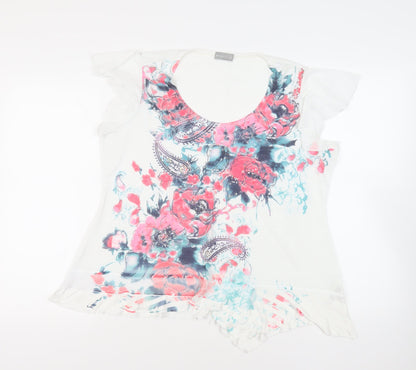 Womens UK Size 18 Per Una White Basic T-Shirt