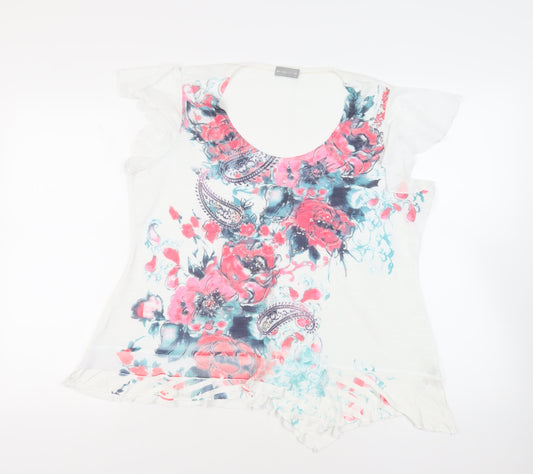 Womens UK Size 18 Per Una White Basic T-Shirt