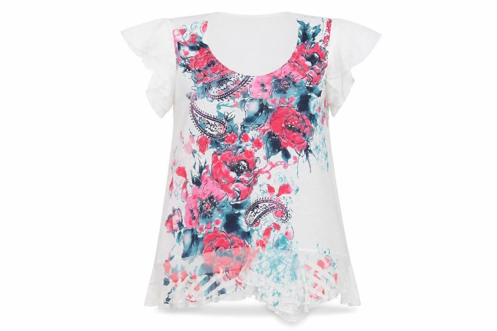 Womens UK Size 18 Per Una White Basic T-Shirt