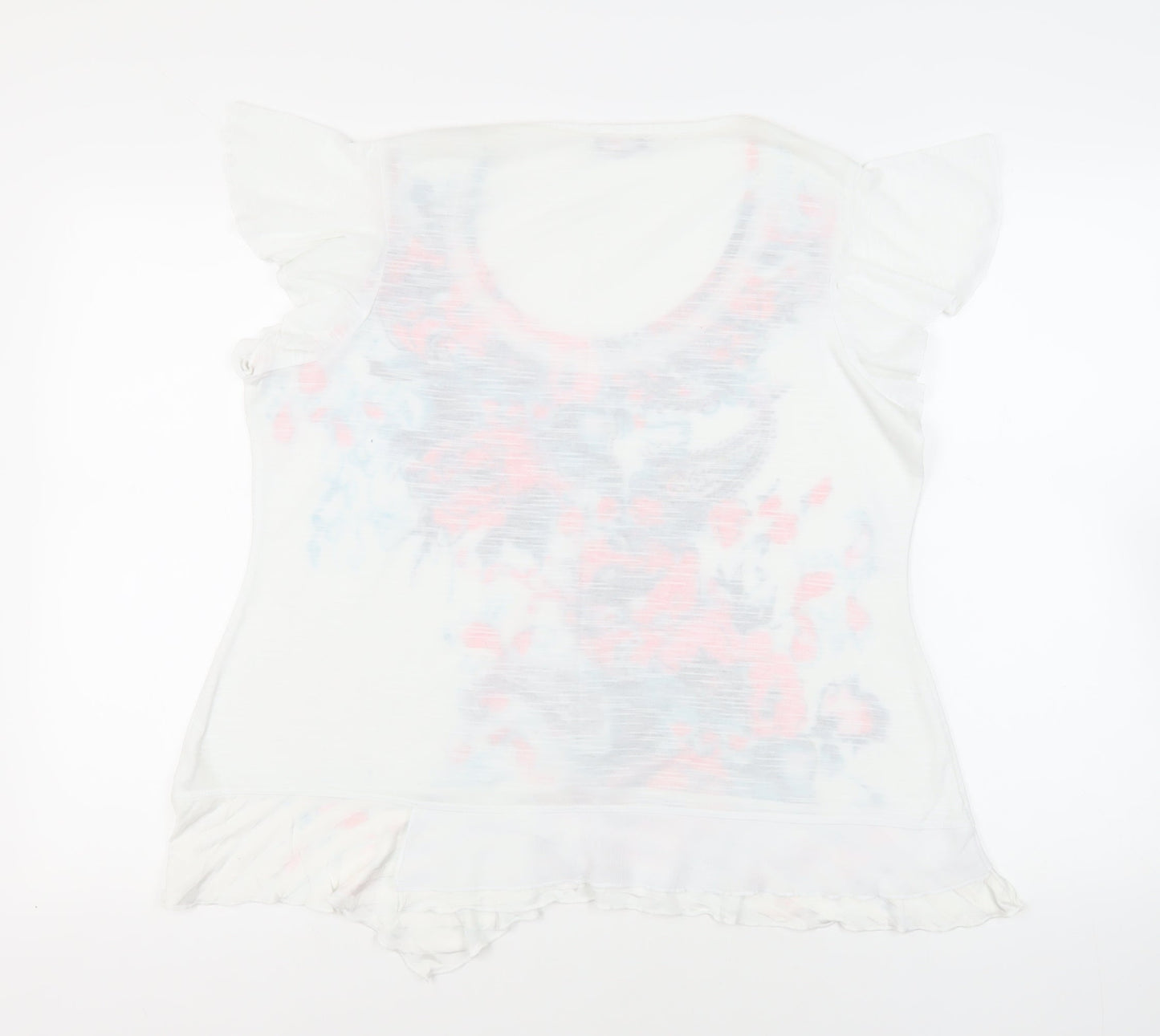 Womens UK Size 18 Per Una White Basic T-Shirt