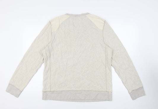 Mens UK Size XL NEXT Beige Pullover Sweatshirt