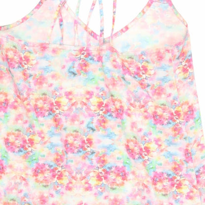 ASOS Swim Womens Multicoloured Floral Polyester Cover Up Size 8 - Strappy