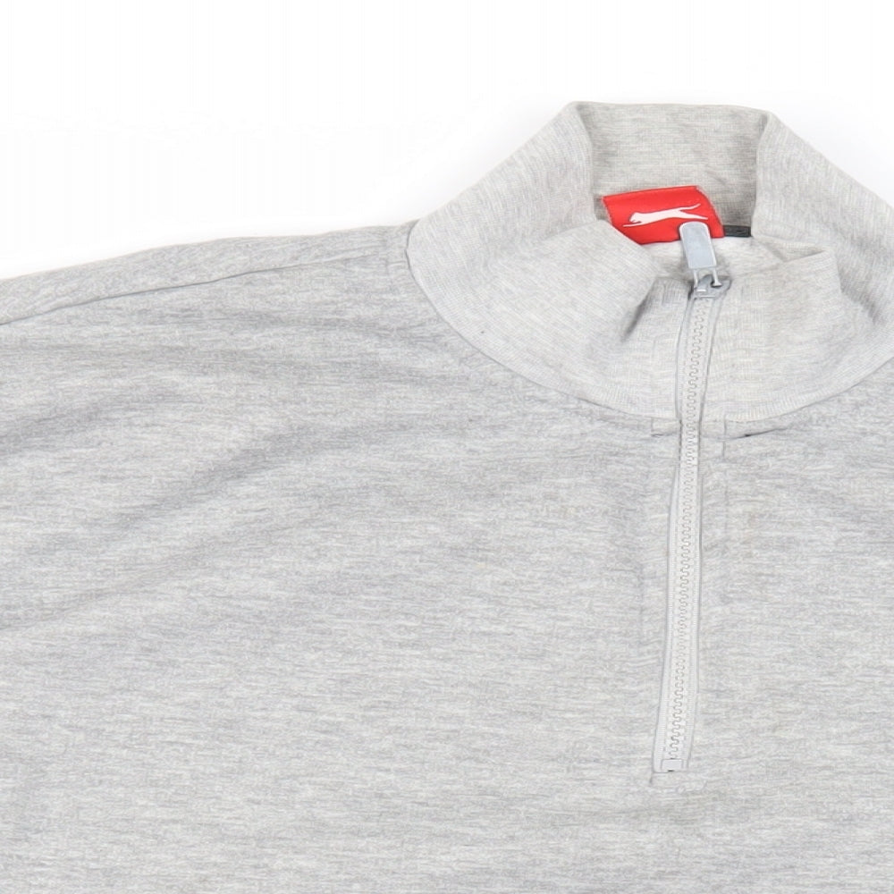 Mens UK Size L Slazenger Grey Pullover Sweatshirt