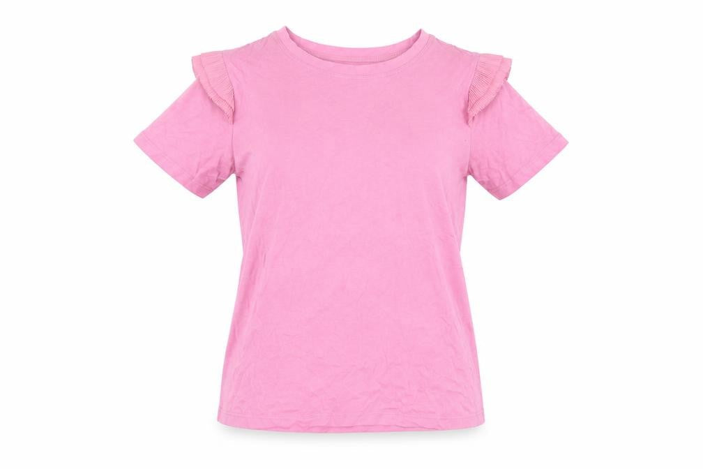 Womens UK Size M Zara Pink Basic T-Shirt
