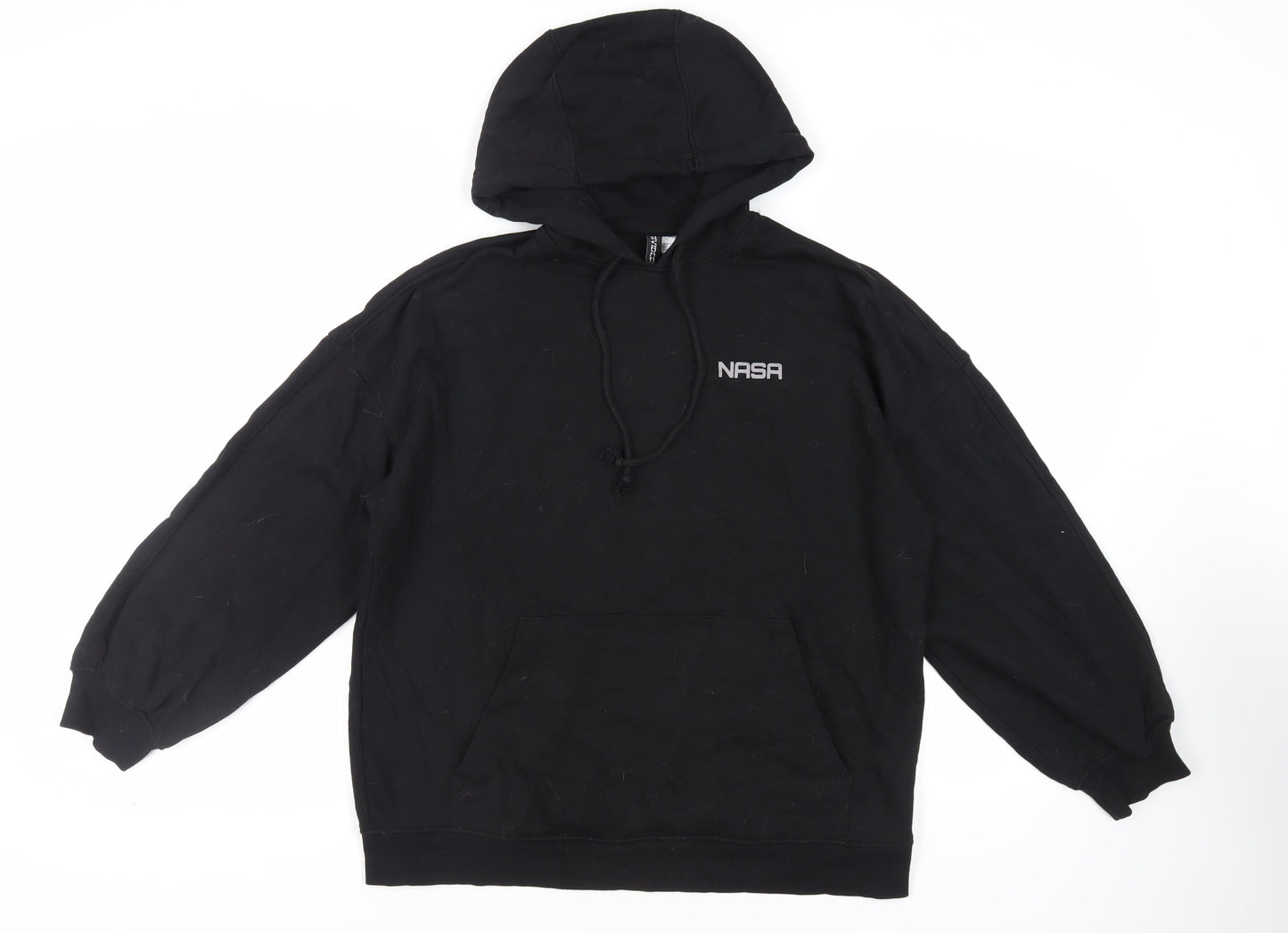 Womens UK Size S Divided by H&M Black Pullover Hoodie