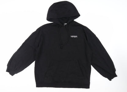 Womens UK Size S Divided by H&M Black Pullover Hoodie