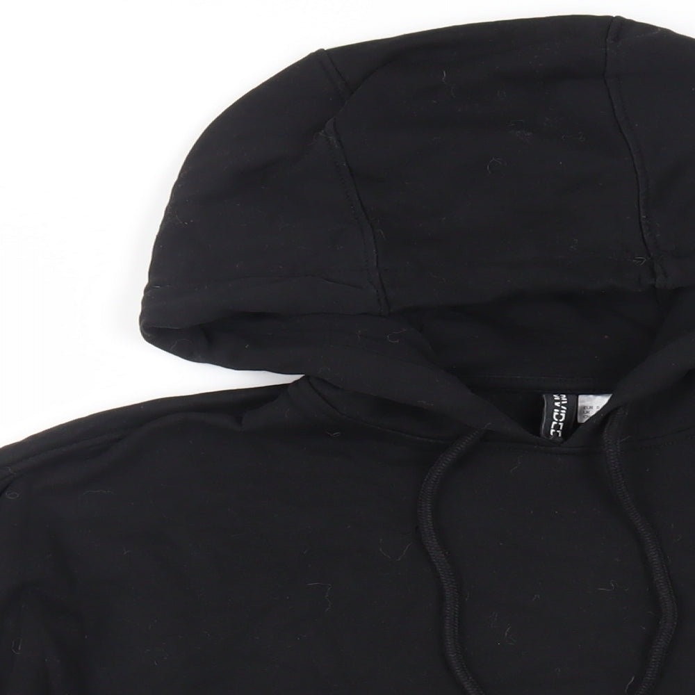 Womens UK Size S Divided by H&M Black Pullover Hoodie