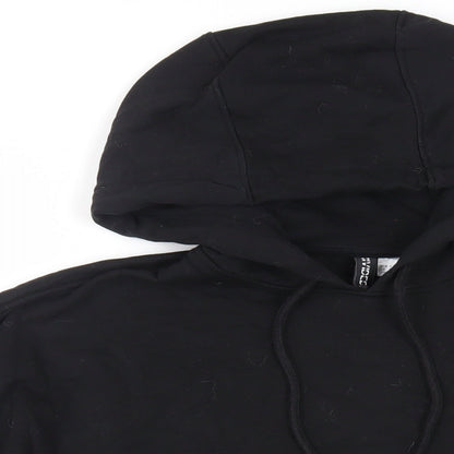Womens UK Size S Divided by H&M Black Pullover Hoodie