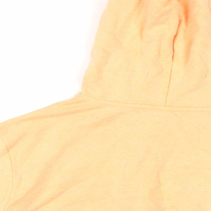H&M Girls Orange Cotton Pullover Hoodie Size 12-13 Years Pullover - NYC