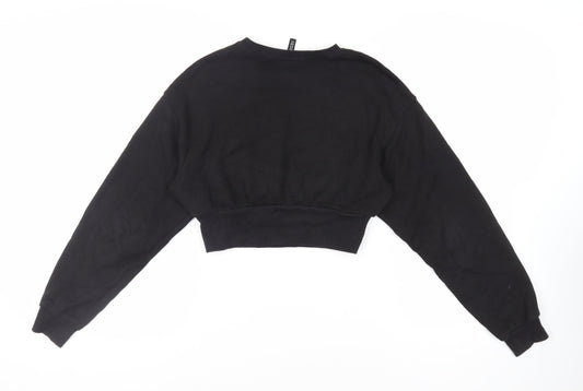 Womens UK Size S Divided by H&M Black Pullover Sweatshirt
