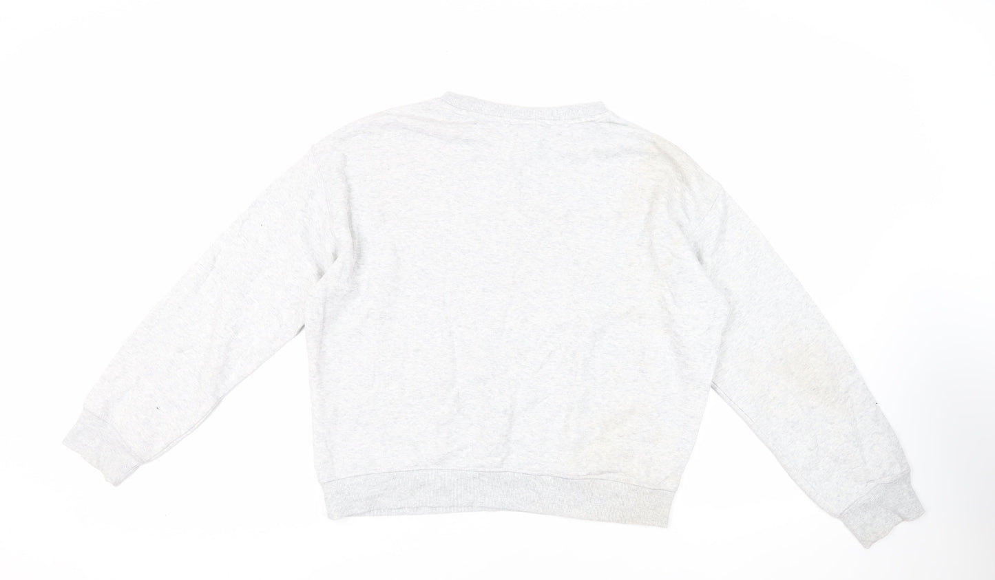 H&M Womens Grey Cotton Pullover Sweatshirt Size S Pullover - Barcelona