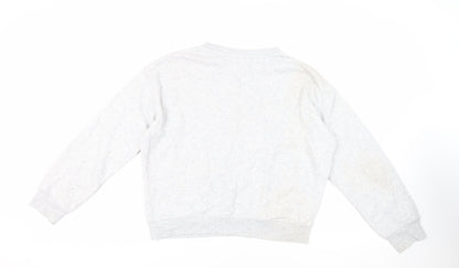 H&M Womens Grey Cotton Pullover Sweatshirt Size S Pullover - Barcelona