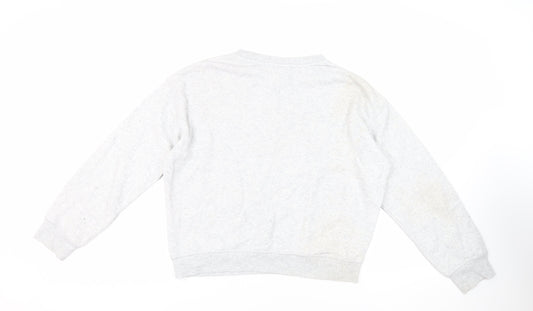 H&M Womens Grey Cotton Pullover Sweatshirt Size S Pullover - Barcelona