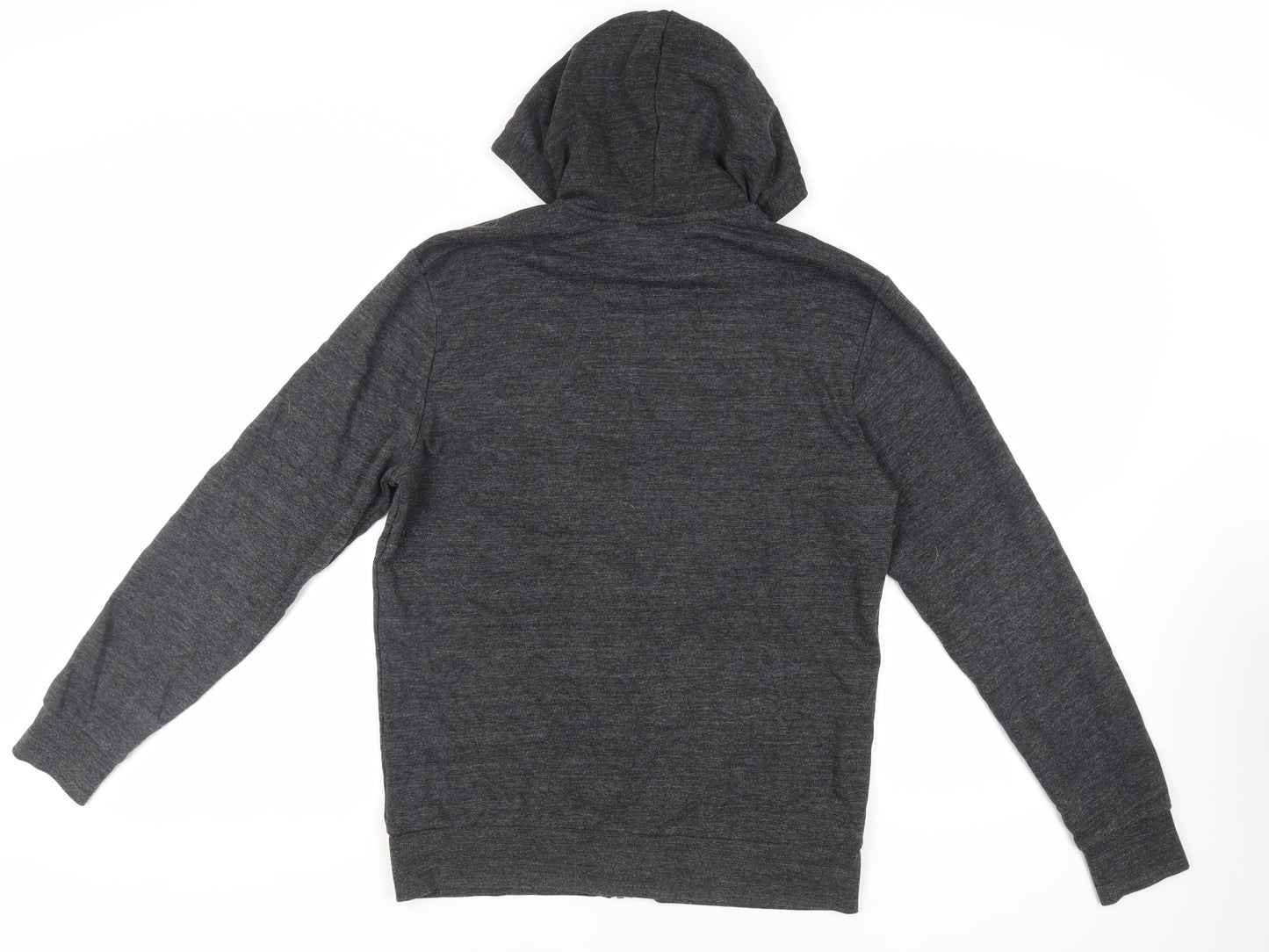 Mens UK Size S H&M Grey Full Zip Hoodie