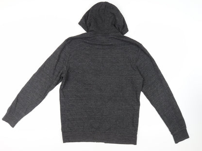 Mens UK Size S H&M Grey Full Zip Hoodie