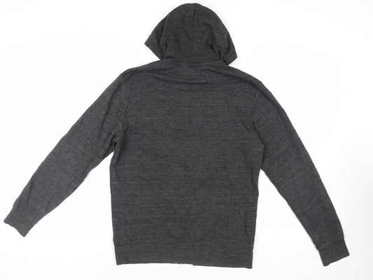Mens UK Size S H&M Grey Full Zip Hoodie
