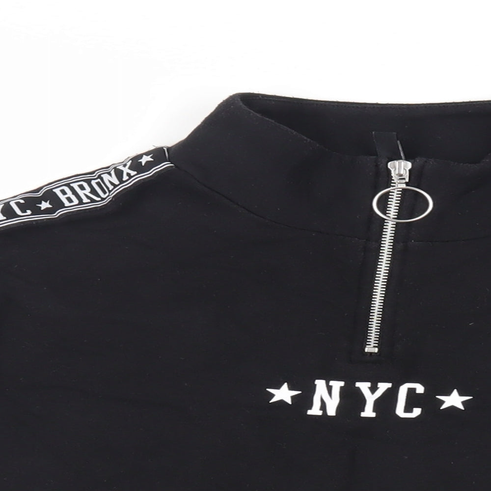 Womens UK Size M Divided by H&M Black Pullover Sweatshirt