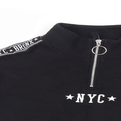 Womens UK Size M Divided by H&M Black Pullover Sweatshirt