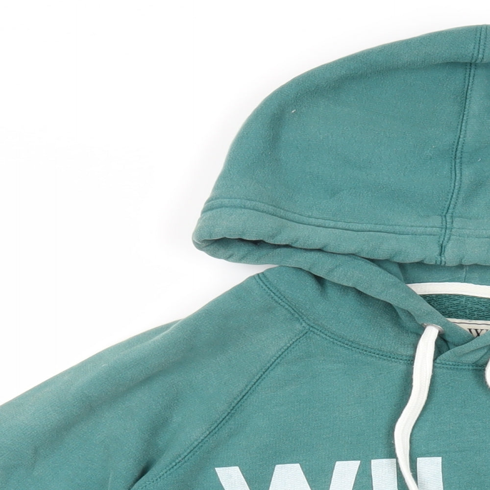 Mens UK Size XS Jack Wills Green Pullover Hoodie
