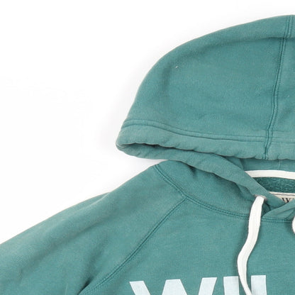 Mens UK Size XS Jack Wills Green Pullover Hoodie