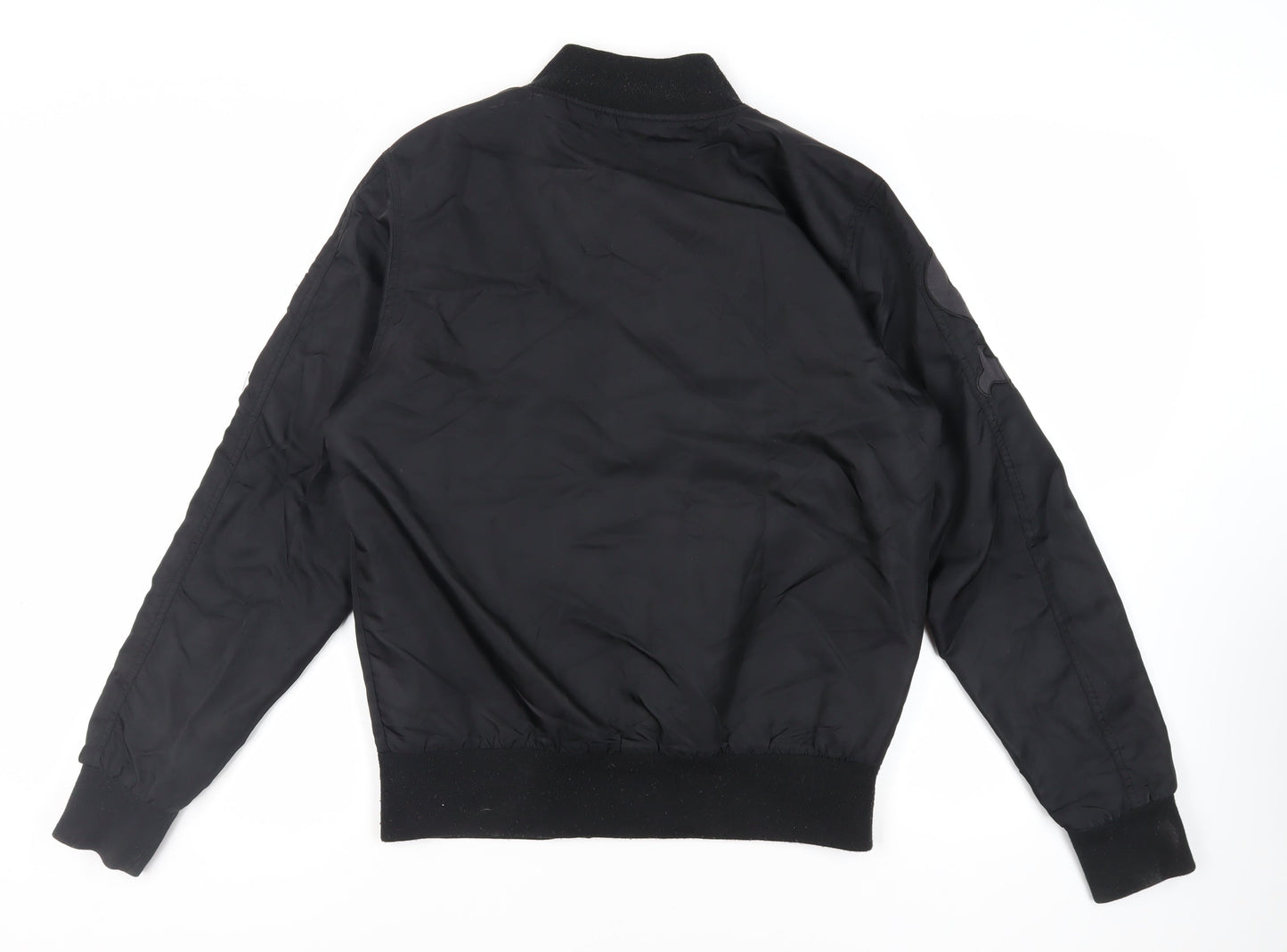 Mens UK Size S BCK & HRSY Black Bomber Jacket