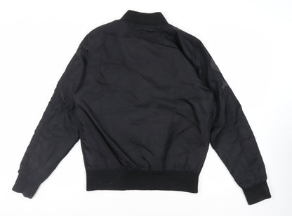 Mens UK Size S BCK & HRSY Black Bomber Jacket