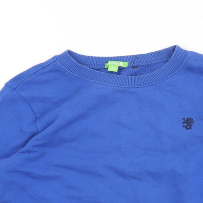 Bossini Boys Blue Cotton Pullover Sweatshirt Size 11-12 Years Pullover