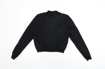 ARNE Womens Black Cotton Pullover Sweatshirt Size 8 Pullover