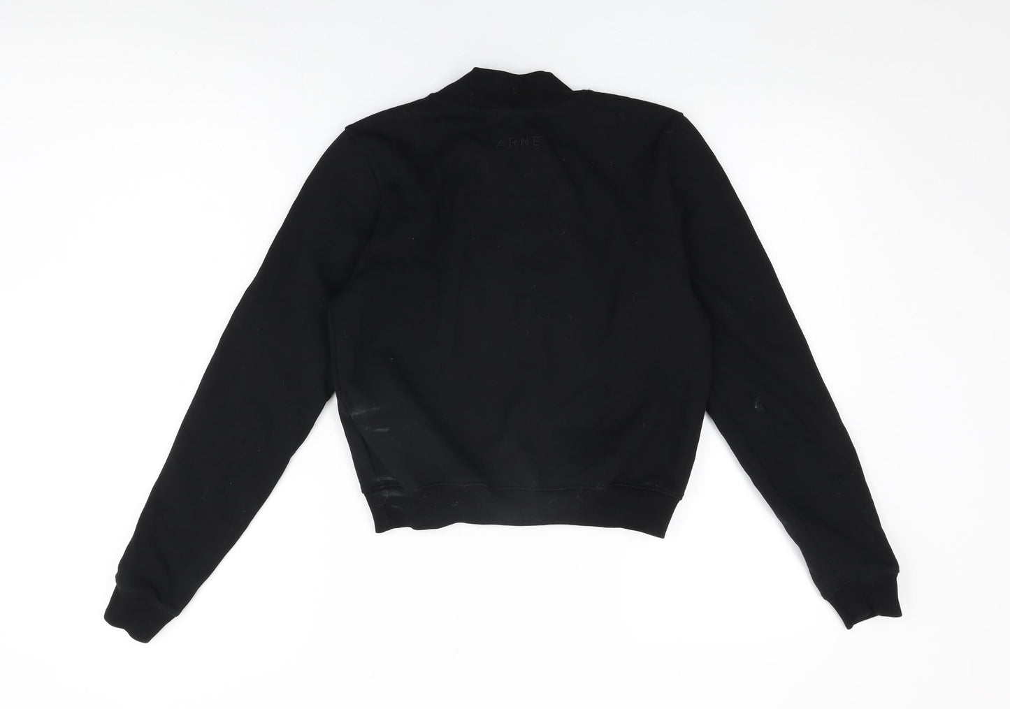 ARNE Womens Black Cotton Pullover Sweatshirt Size 8 Pullover