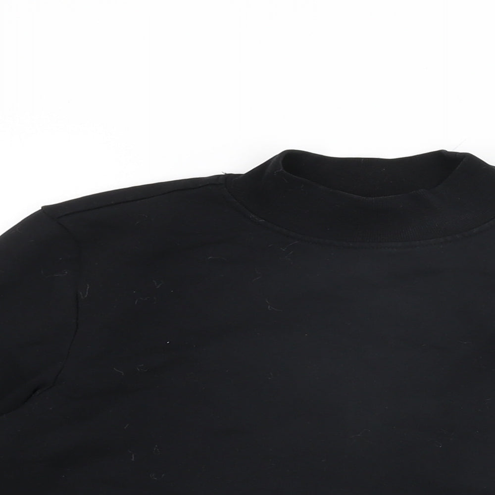 ARNE Womens Black Cotton Pullover Sweatshirt Size 8 Pullover