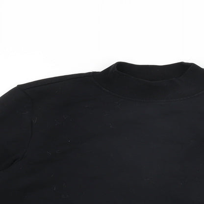 ARNE Womens Black Cotton Pullover Sweatshirt Size 8 Pullover