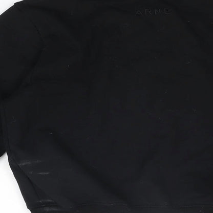 ARNE Womens Black Cotton Pullover Sweatshirt Size 8 Pullover