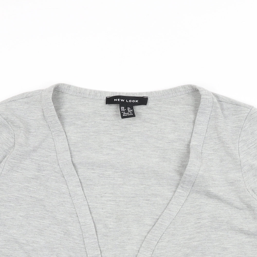 Womens UK Size 12 New Look Grey Cardigan Jumper