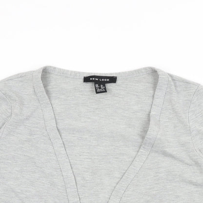 Womens UK Size 12 New Look Grey Cardigan Jumper