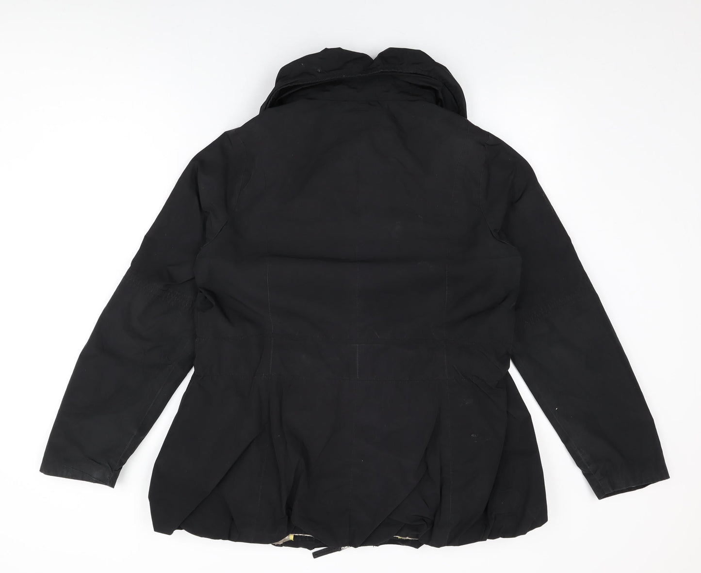 Womens UK Size 16 Betty Jackson Black Black Overcoat