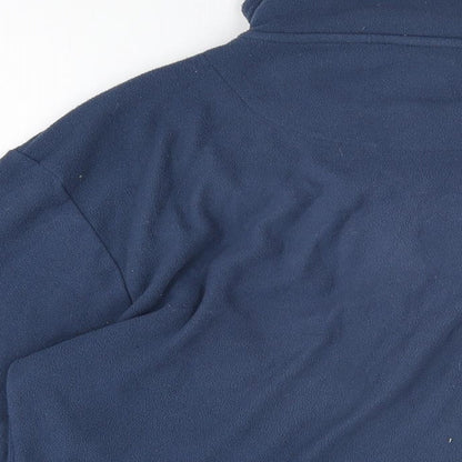 Avenue Womens Blue Polyester Pullover Sweatshirt Size M Zip