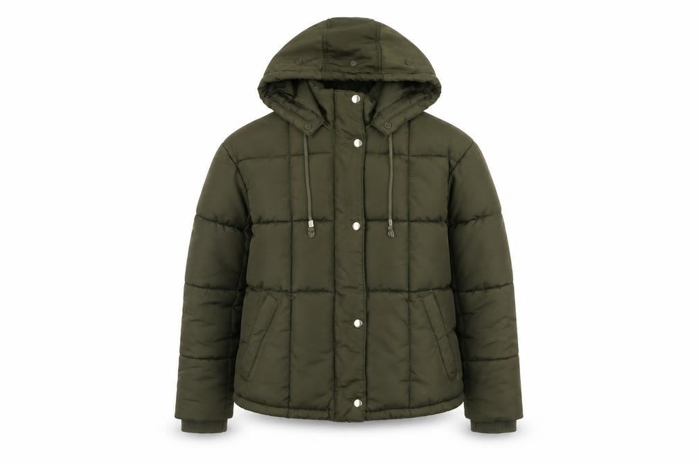 Womens UK Size 6 Topshop Green Puffer Jacket