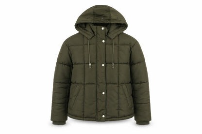 Womens UK Size 6 Topshop Green Puffer Jacket