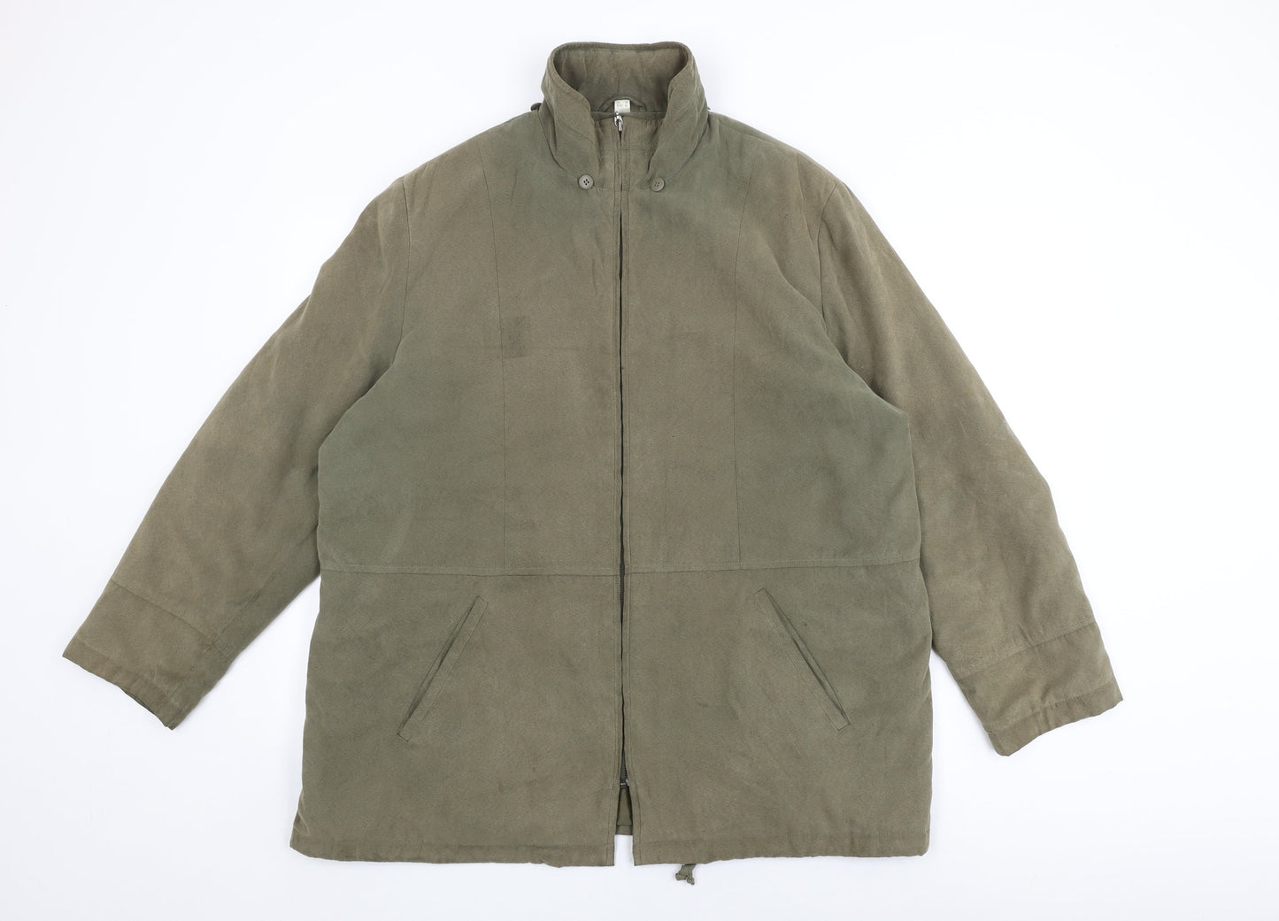 First Avenue Womens Green Jacket Coat Size 18 Zip