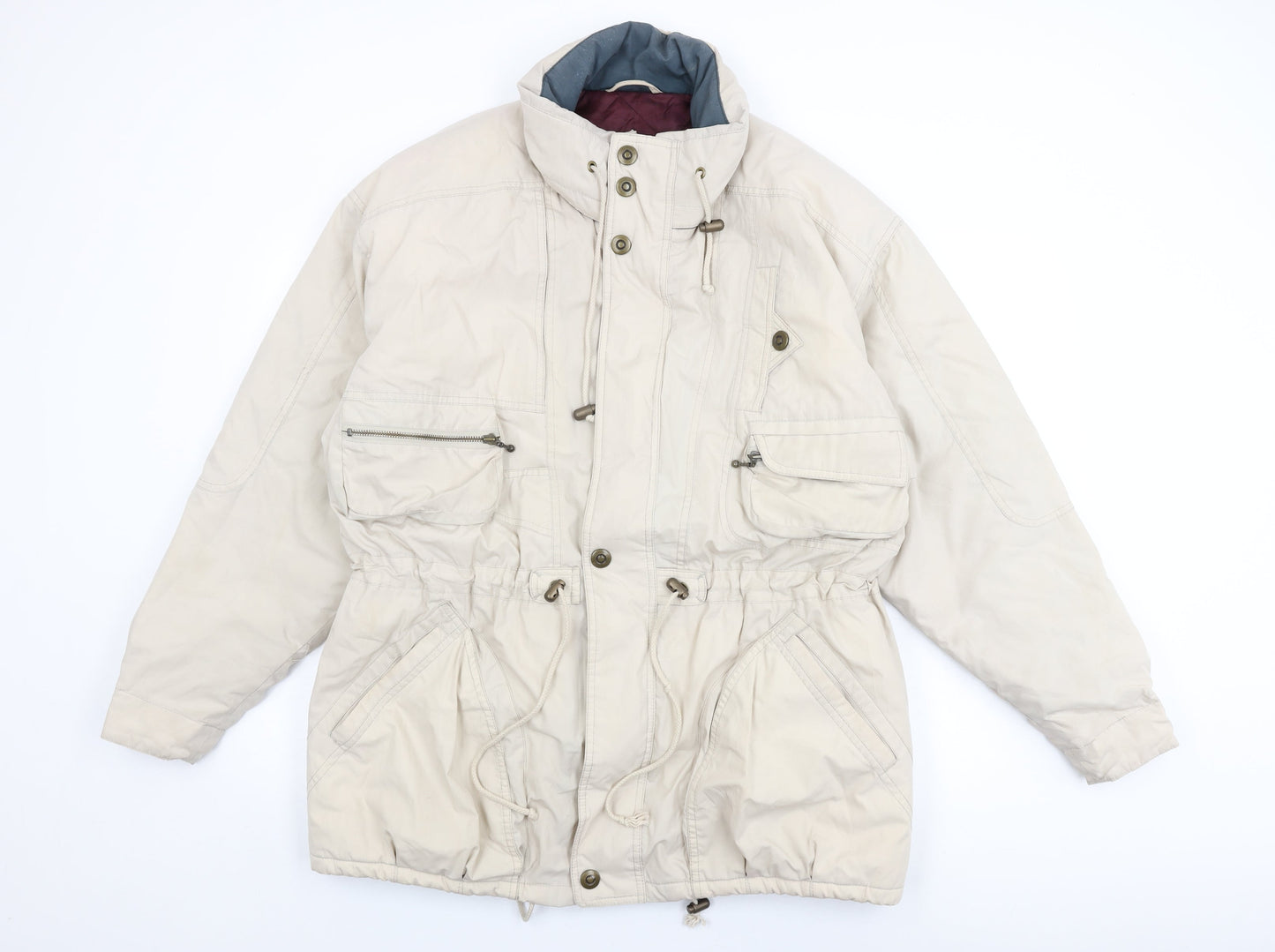 Mens UK Size L Casual Club Beige Overcoat