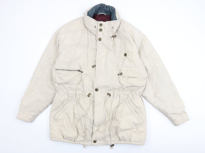 Mens UK Size L Casual Club Beige Overcoat